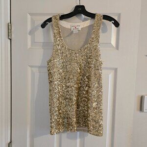 Alice + Olivia Full Sequin Tank Top EUC